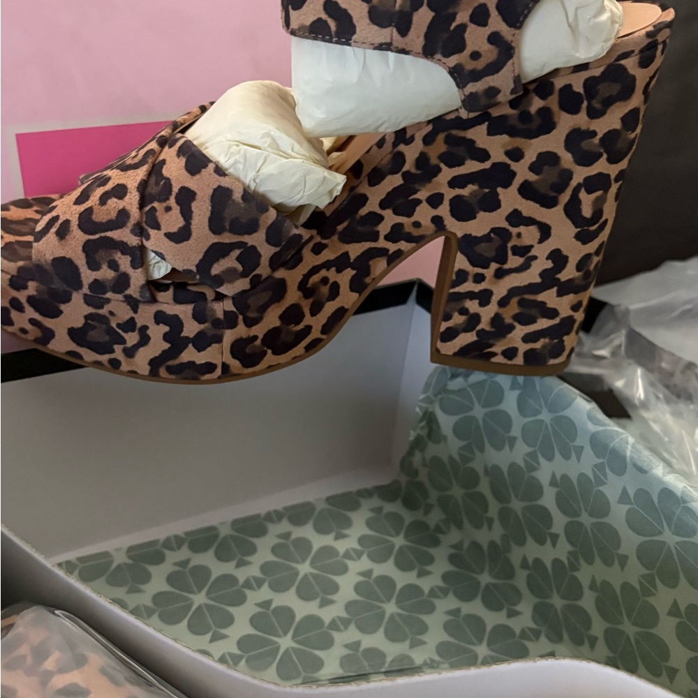 Kate Spade NWT Leopard Print Women's Heel Shoes